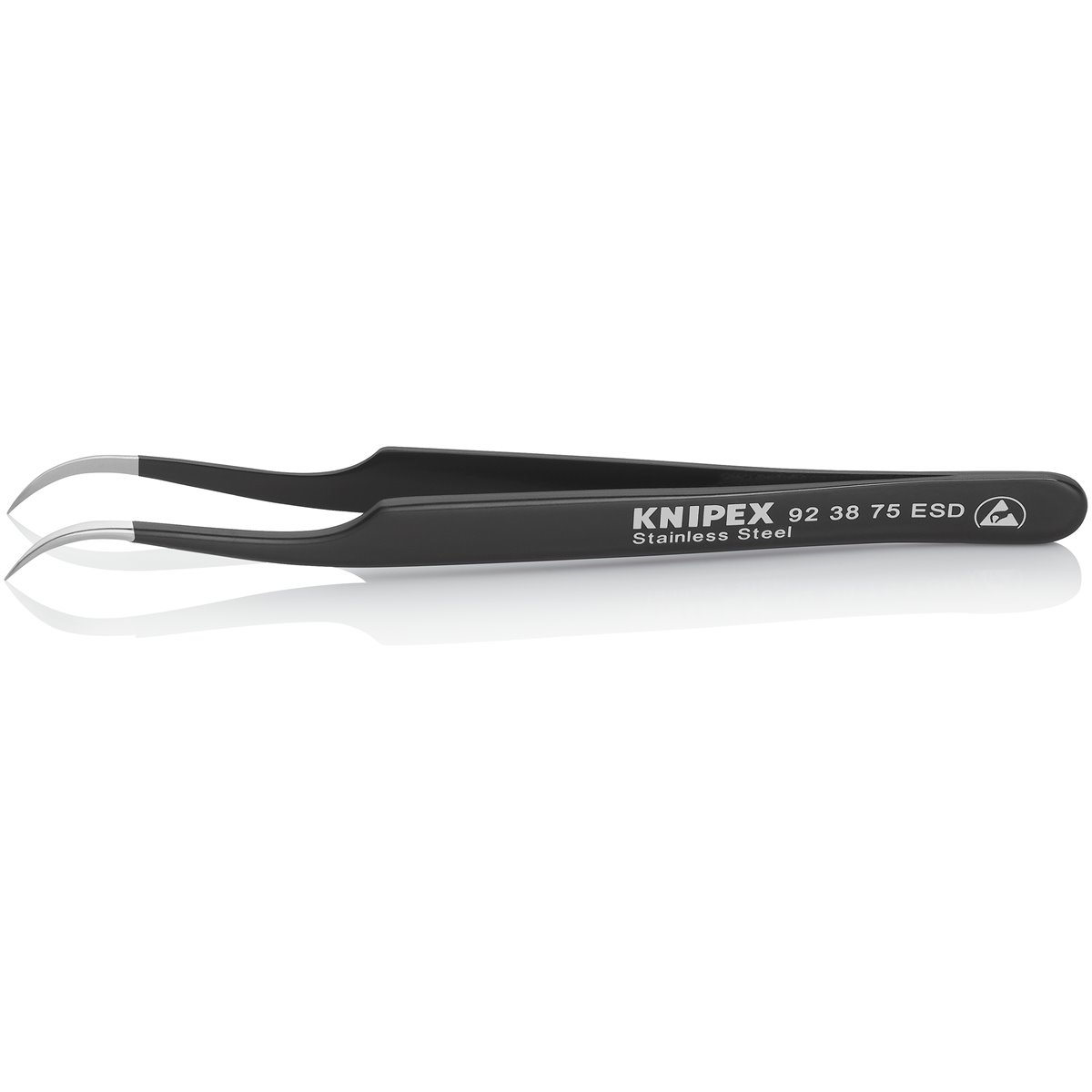 Knipex 92 38 75 ESD Präzisionspinzette Spitz ESD 