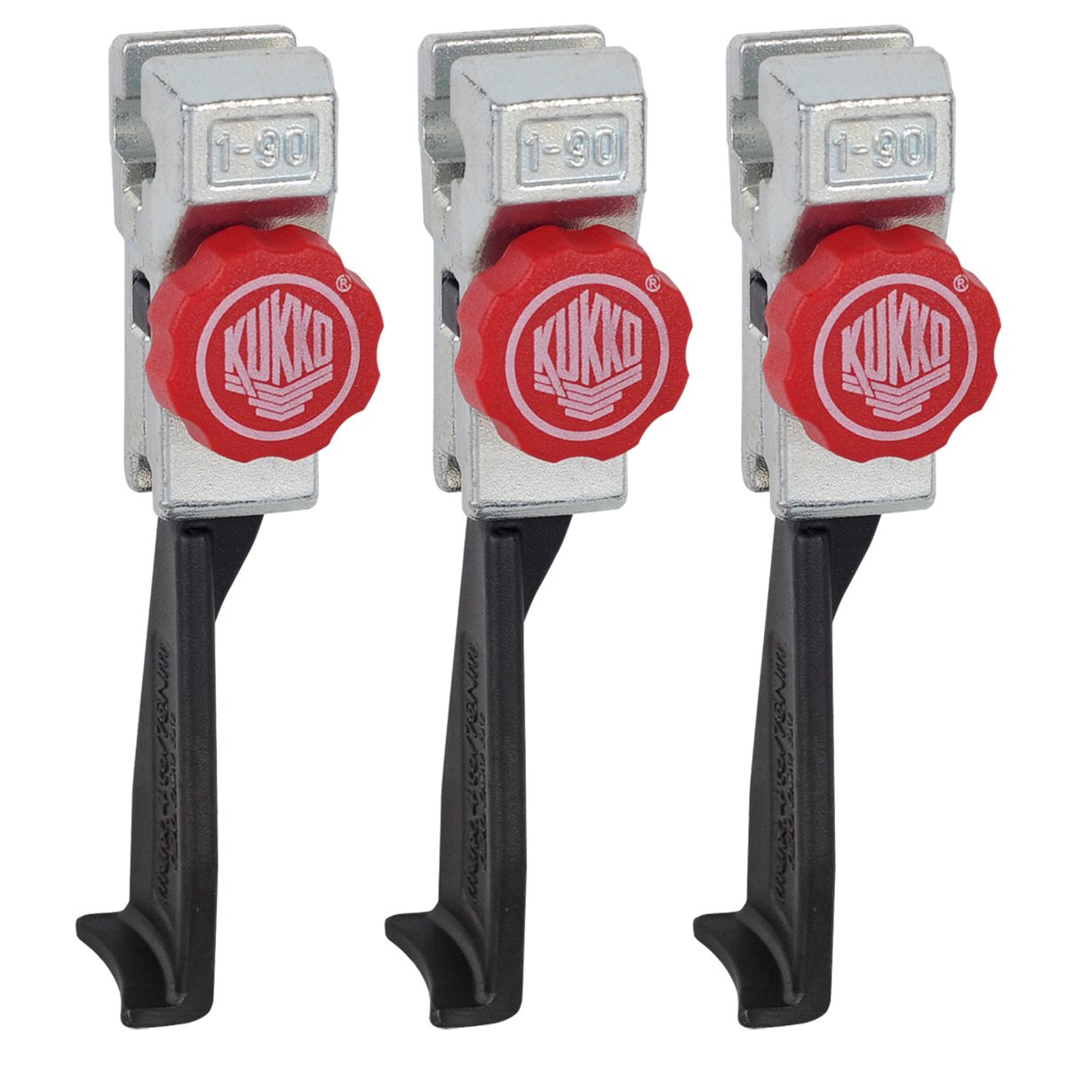 Kukko 3 narrow, quick adjusting jaws (set) 