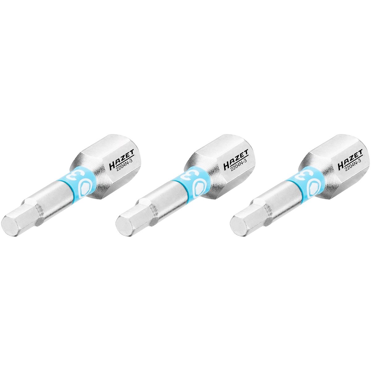 Hazet 2204N-3/3 Bit set inside hex profile 3 mm 