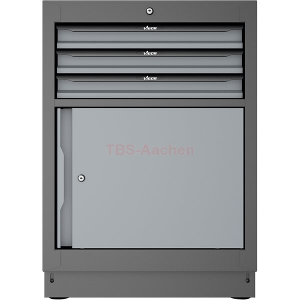 Vigor V6000-030 Schubladen-Unterschrank, 3 Schubl. 676mm