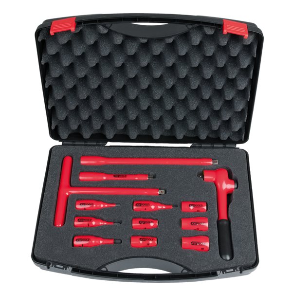 KS-Tools 117.1888 3/8" Isolierter Steckschlüssel atz, 13-tlg.