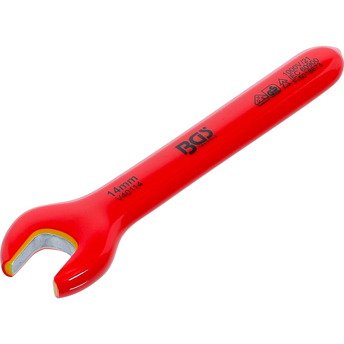 BGS 71064 VDE-Einmaulschlüssel, SW 14 mm 
