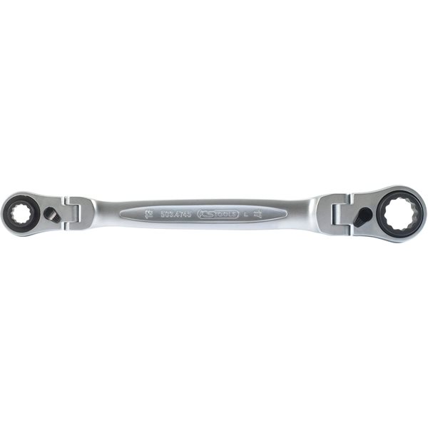 KS-Tools 503.4745 FLEXIBLE QUATTRO-Doppelringschlü ssel, 10x13-17x19, 4 in 1