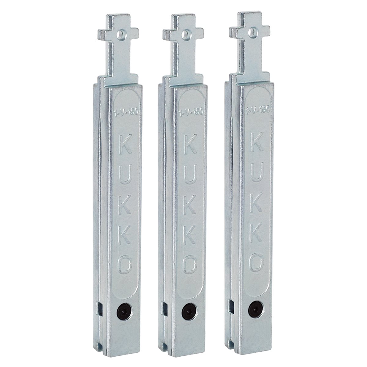 Kukko 1-V-150-S 3 Abzughaken-Verlängerungen 150 mm für Abz. 20 und 30, Gr. 1 + 10