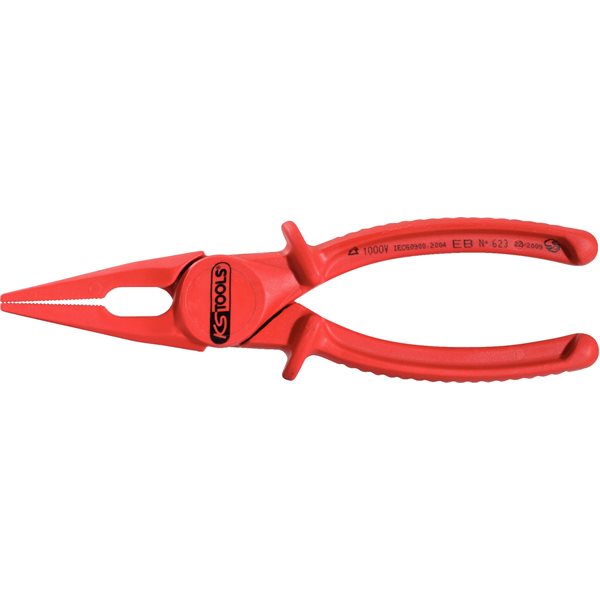 KS-Tools 117.1640 Isolierte Kunststoff-Flachzange, 