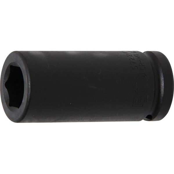 BGS 5722 Kraft-Steckschlüssel-Einsatz Sechskant, t ief, Antrieb Innenvierkant 20 mm (3/4"), SW 22 mm