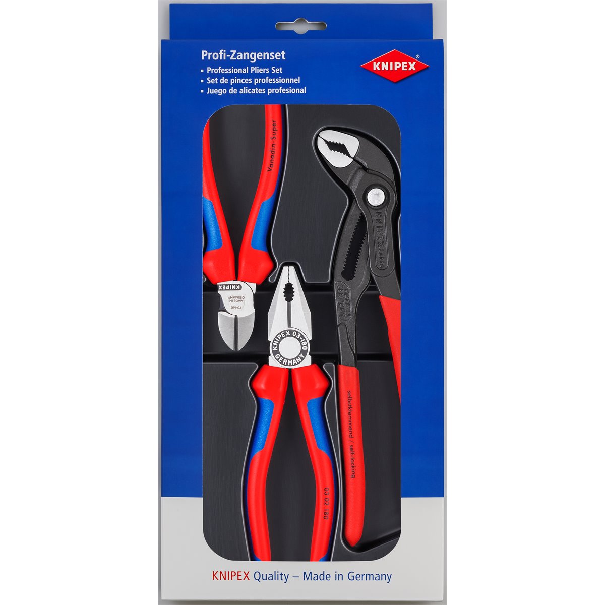 Knipex 00 20 09 V01 Zangensatz 3-teilig 