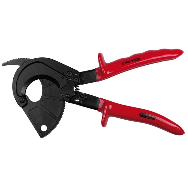 KS-Tools 117.1102 Isolierte Ratschenkabelschere, 3 10mm