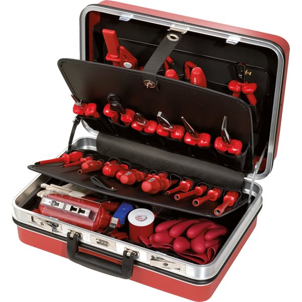 KS-Tools 117.1810 Profi Elektriker-Werkzeugkoffer, 