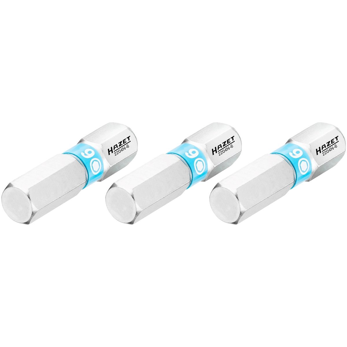 Hazet 2204N-6/3 Bit set inside hex profile 6 mm 