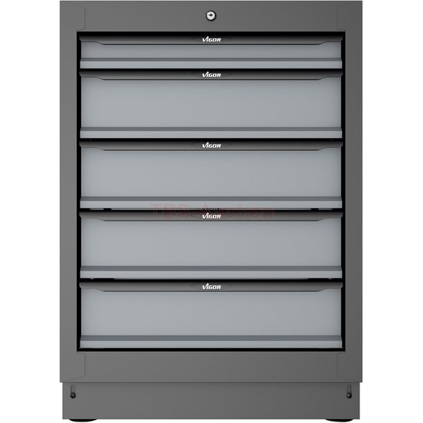 Vigor V6000-031 Schubladen-Unterschrank, 5 Schubl. 676mm
