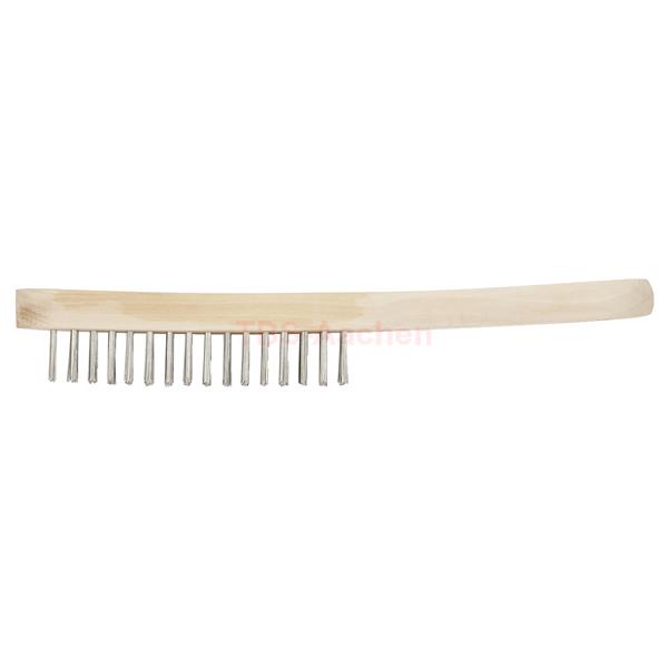 KS-Tools 201.2306 Edelstahl-Handdrahtbürste 4-reih 