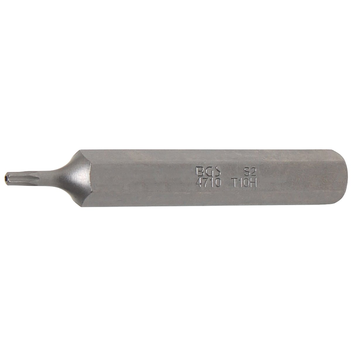 BGS 4710 Bit, Antrieb Außensechskant 10 mm (3/8"), T-Profil (für Torx) mit Bohrung T10