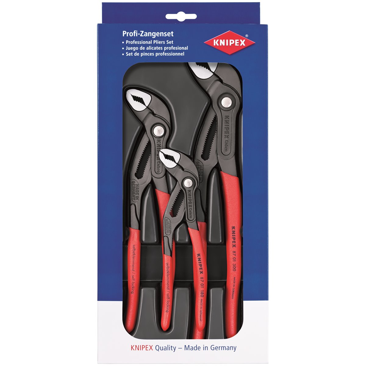 Knipex 00 20 09 V02 Cobra Zangen-Set 