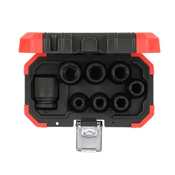 Gedore red R63003008 Kraftschrauber-Steckschlüssel Satz 8-teilig 1/2"