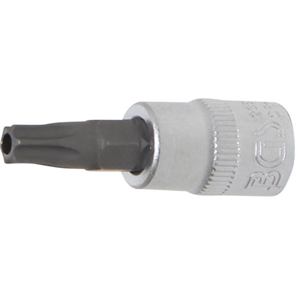 BGS 2362 Bit-Einsatz, Antrieb Innenvierkant 6,3 mm (1/4"), T-Profil (für Torx) mit Bohrung T30