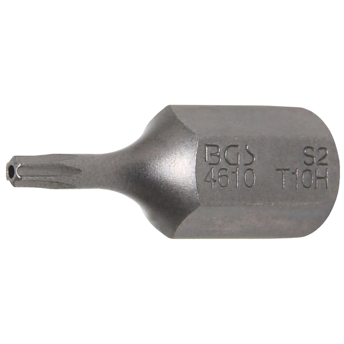 BGS 4610 Bit, Antrieb Außensechskant 10 mm (3/8"), T-Profil (für Torx) mit Bohrung T10