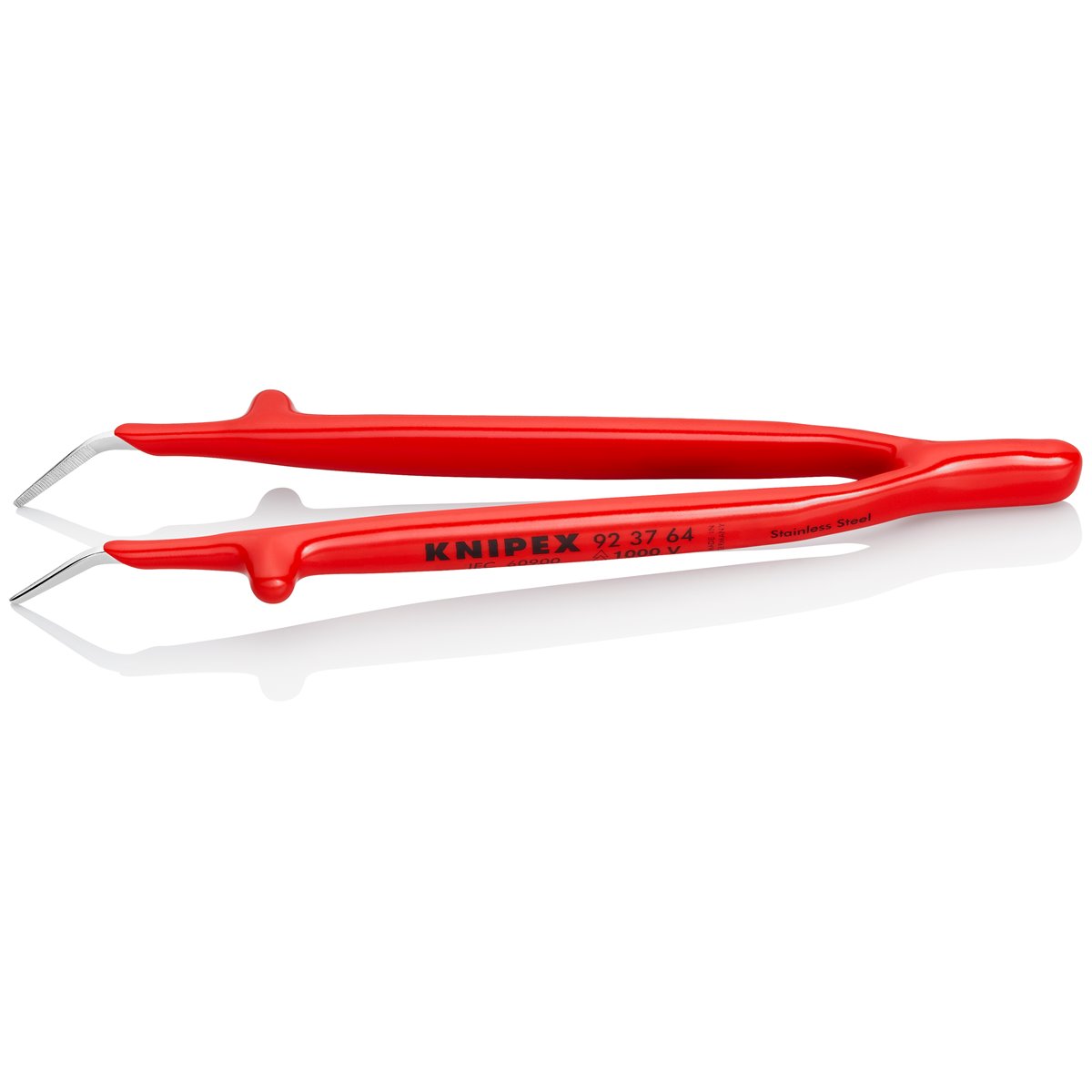 Knipex 92 37 64 Präzisionspinzette gebogen isolier t