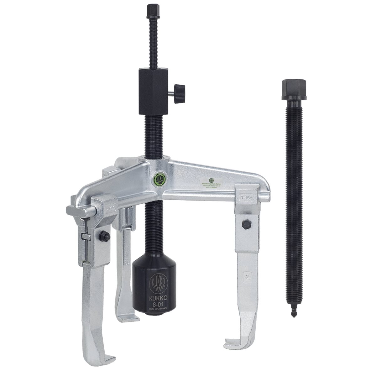 Kukko 30-2-B 3-Arm Univ. Puller 160X150 Mm Sliding Arm Type With Hydraulic Screw 8-01 