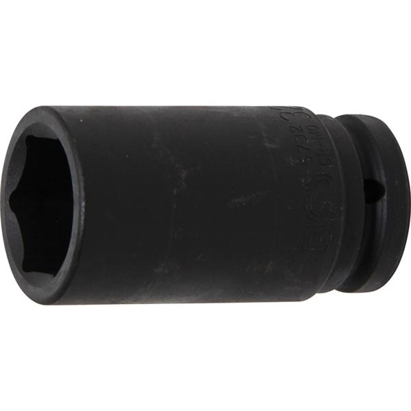 BGS 5732 Kraft-Steckschlüssel-Einsatz Sechskant, t ief, Antrieb Innenvierkant 20 mm (3/4"), SW 20 mm