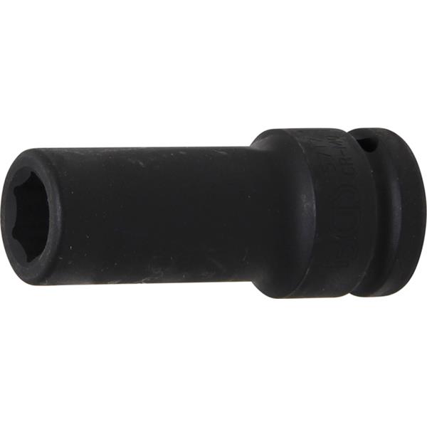 BGS 5717 Kraft-Steckschlüssel-Einsatz Sechskant, t ief, Antrieb Innenvierkant 20 mm (3/4"), SW 17 mm