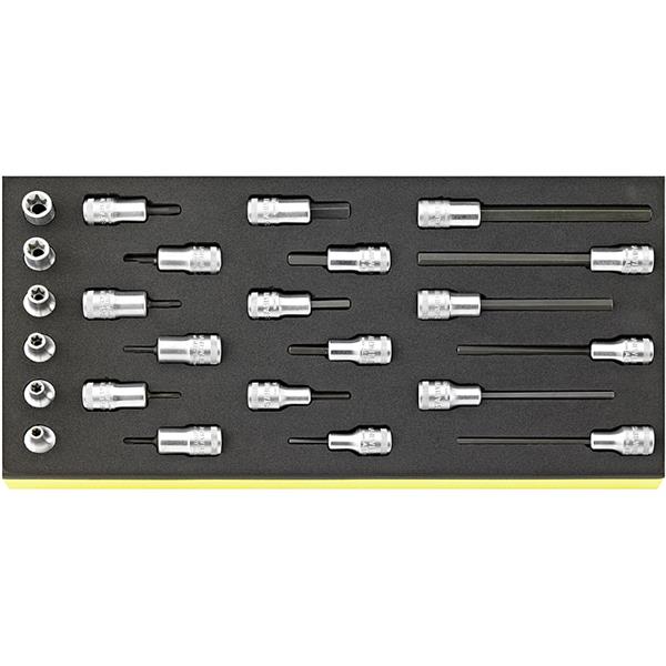 Stahlwille TCS 49/1049/2049/45TX/49TX Tcs Tray Set With 3/8" Socket Set