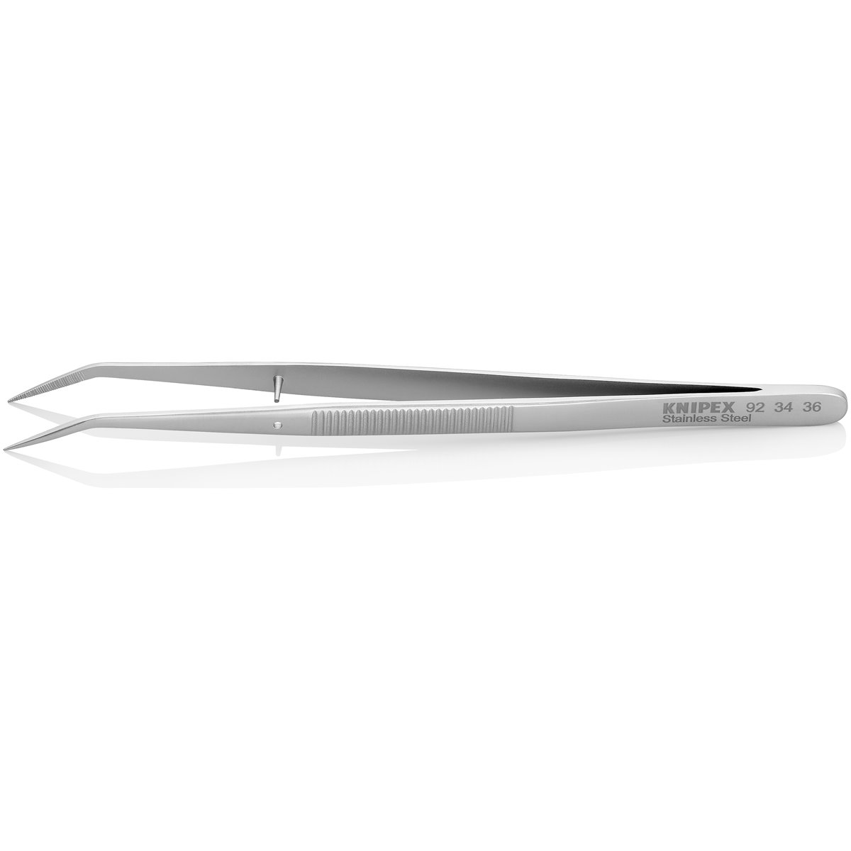 Knipex 92 34 36 Präzisionspinzette mit Führungssti ft, Spitze Form