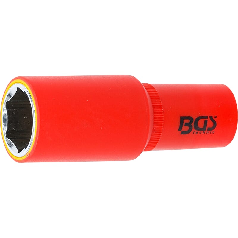 BGS 72072 VDE-Steckschlüssel-Einsatz Sechskant, An trieb Innenvierkant 12,5 mm (1/2"), SW 22 mm