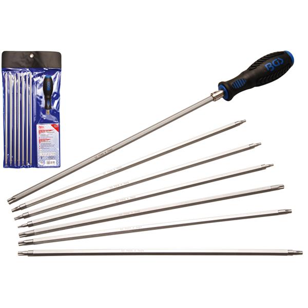 BGS 2325 Schraubendreher-Satz mit Wechselklingen, T-Profil (für Torx) / TS-Profil (für Torx Plus), 8