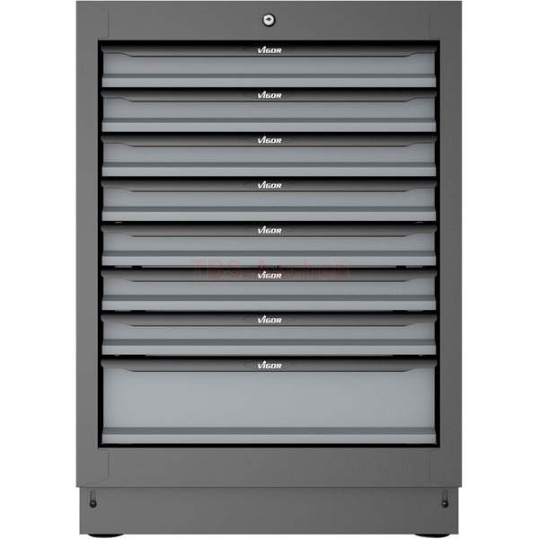Vigor V6000-032 Schubladen-Unterschrank, 8 Schubl. 676mm
