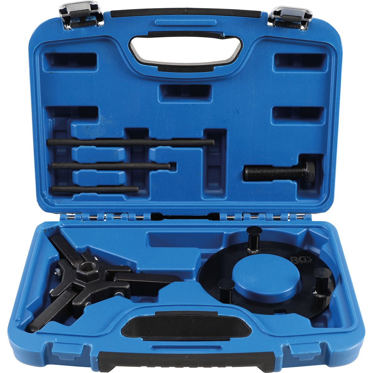 BGS 7761 Belt Pulley Puller & Assembly Set, for GM , Chrysler, Ford, Mitsubishi, 6 pcs.