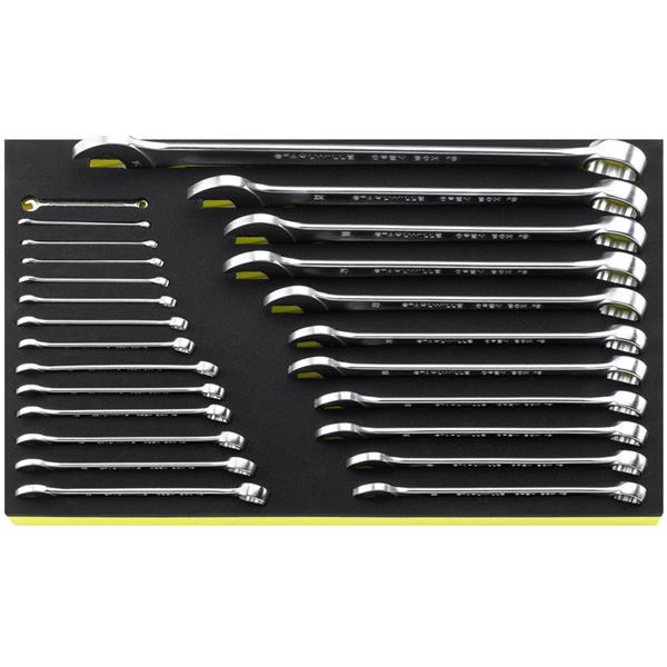 Stahlwille TCS 13/25, 5,5-34MM Tcs Tray Set For Op en Box Ring Spanners