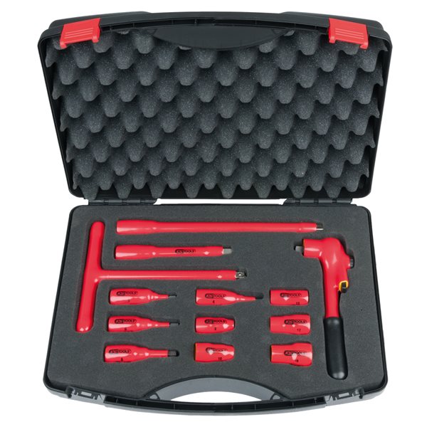 KS-Tools 117.1886 3/8" Isolierter Steckschlüssel atz, 13-tlg.