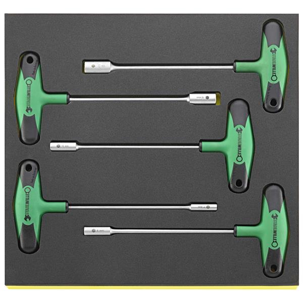 Stahlwille TCS 12507-2K/5 Sechskant-Steckschlüssel DRALL-GRIFF