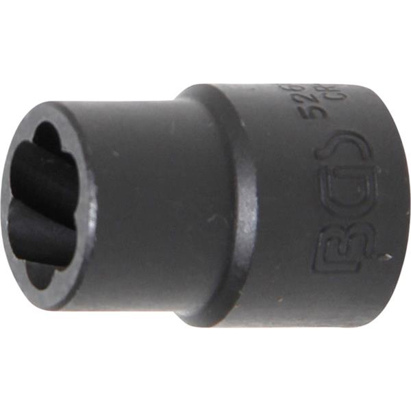 BGS 5266-13 Spezial-Steckschlüssel-Einsatz / Schra ubenausdreher, Antrieb Innenvierkant 12,5 mm (1/2