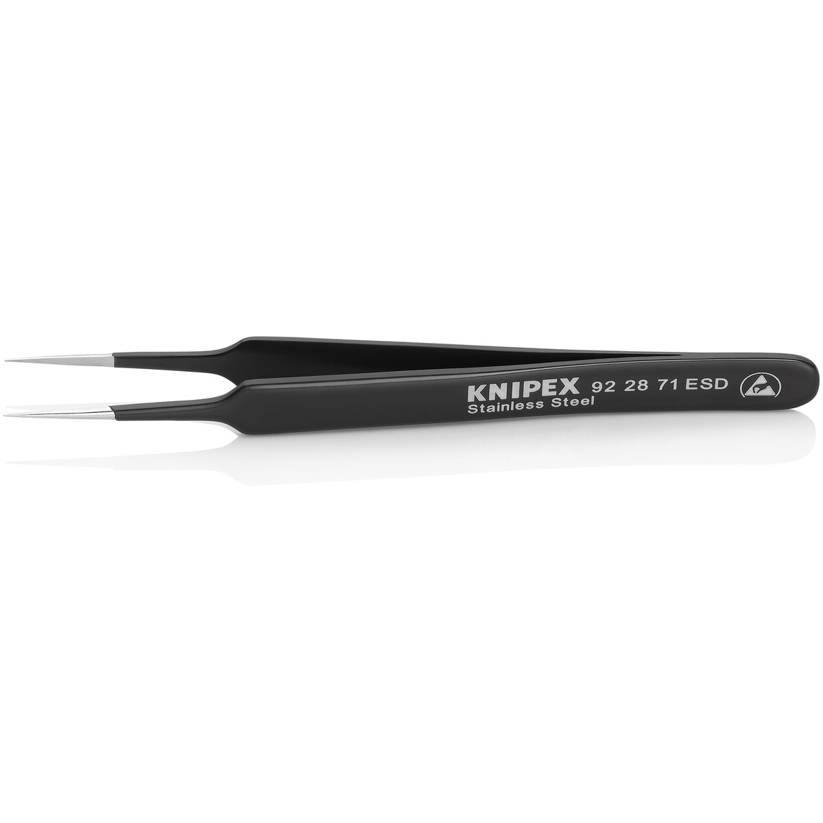 Knipex 92 28 71 ESD Präzisionspinzette Nadel ESD delstahl