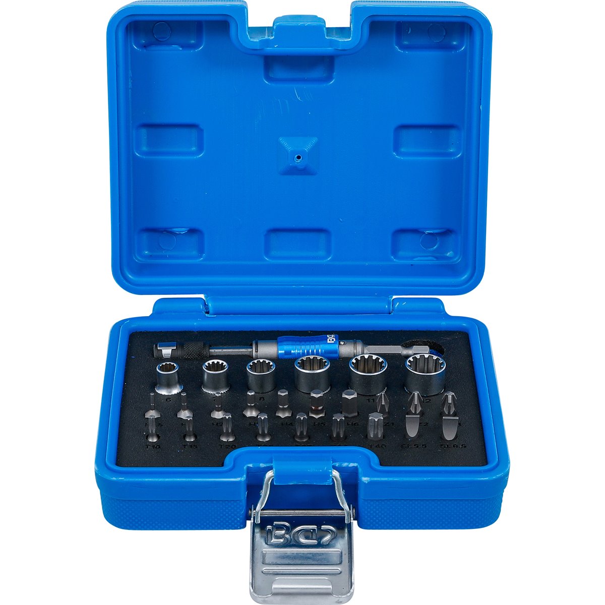 BGS 4812 Bit and Socket Set, 6.3 mm (1/4") Drive, 2-IN-1, 26 pcs.