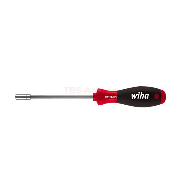 Wiha 01475 Schraubendreher mit Bithalter SoftFinis h® magnetisch 1/4" 225 mm