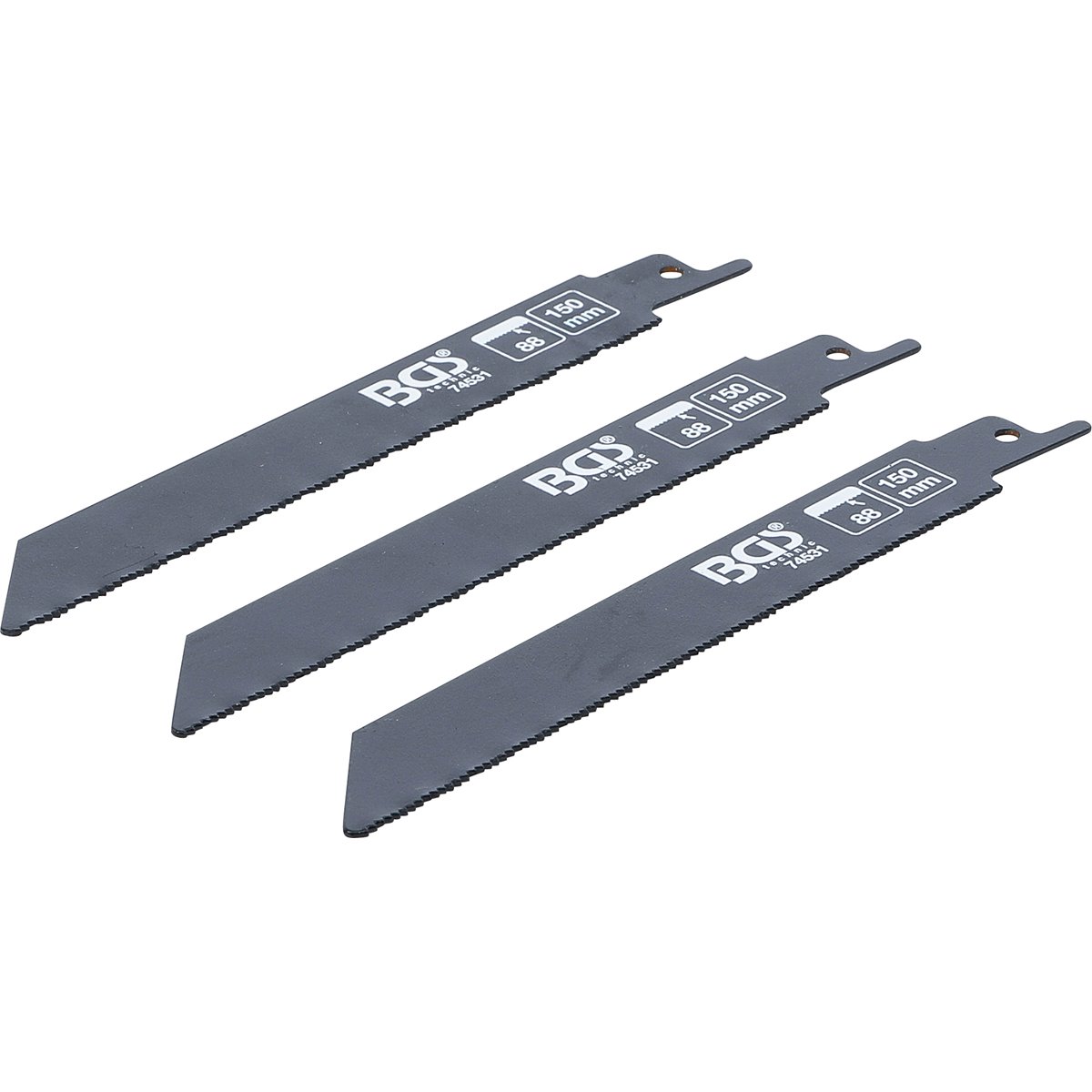 BGS 74531 Säbelsägeblatt-Satz, für Metall, für Art . 7367, 3-tlg.