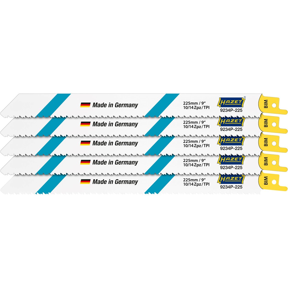 Hazet 9234P-225/5 Saw blade set, 5 pcs, wood/metal 