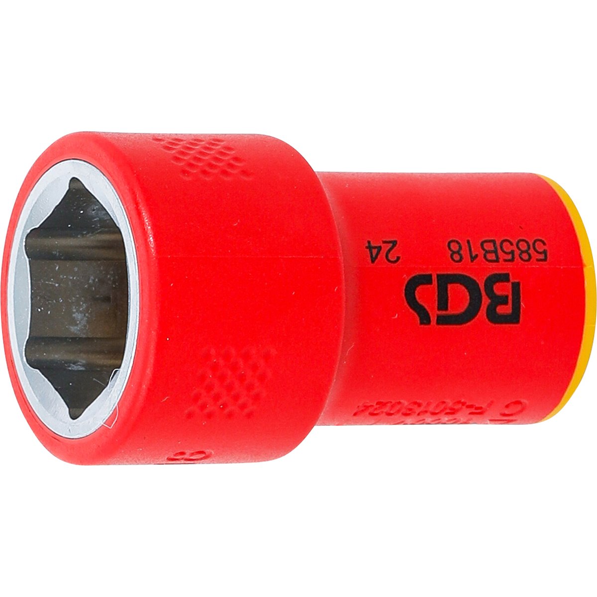 BGS 35878 VDE-Steckschlüssel-Einsatz Sechskant, An trieb Innenvierkant 10 mm (3/8"), SW 18 mm