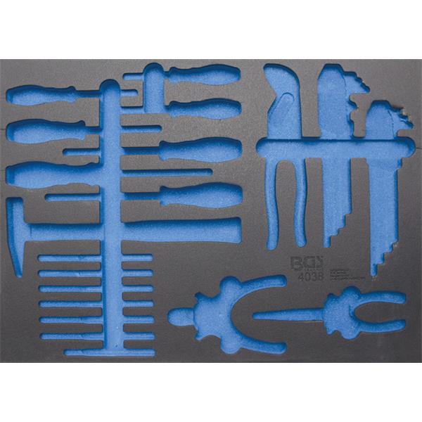 BGS 4038-1 Werkstattwageneinlage 3/3, leer, für Ar t. 4038