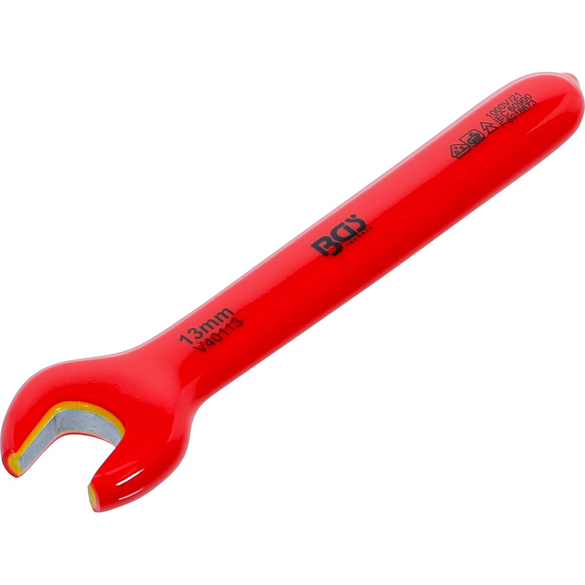 BGS 71063 VDE-Einmaulschlüssel, SW 13 mm 