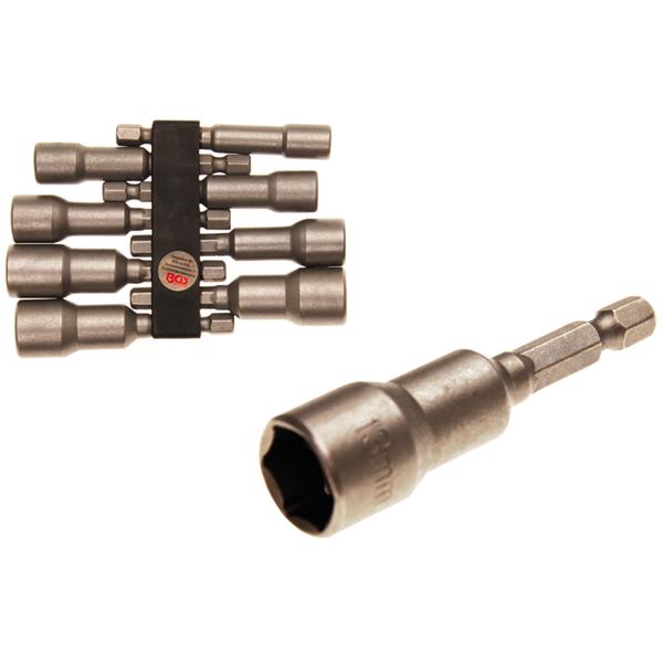 BGS 2758 Steckschlüssel-Einsatz-Satz Sechskant, An trieb Außensechskant 6,3 mm (1/4"), für Bohrmaschi