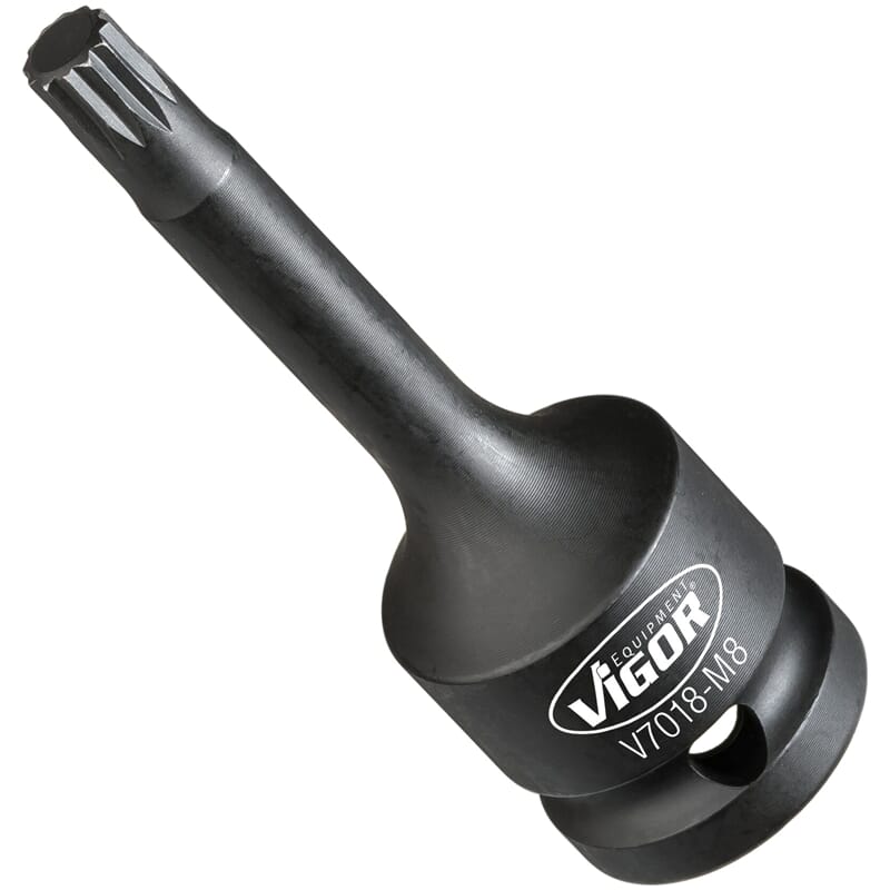 Vigor V7018-M8 1/2" Innenvielzahn-Schlagsch.Einsat z M8