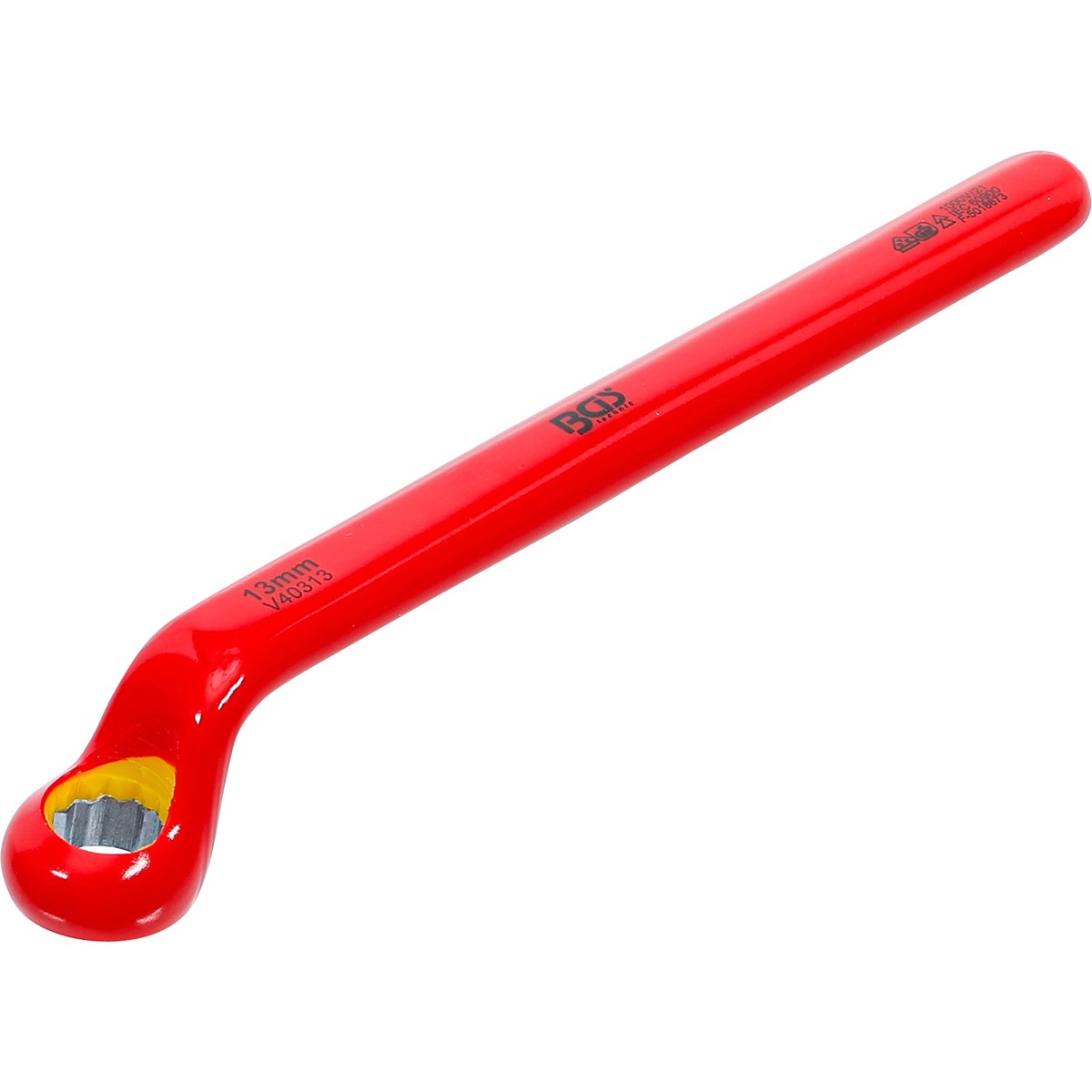BGS 72013 VDE-Einringschlüssel, tief gekröpft, SW 13 mm
