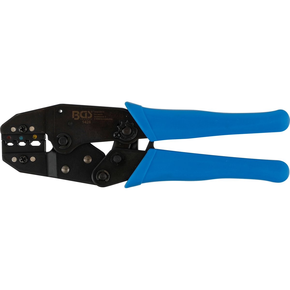 BGS 1426 Kabelschuhzange mit Ratschenfunktion, für isolierte Kabelverbinder 0,5 - 6 mm²