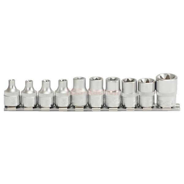 KS-Tools 911.3930 3/8" TX-E Stecknuss-Satz,10-tl 