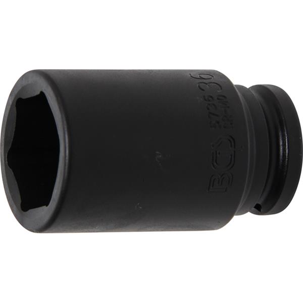 BGS 5736 Kraft-Steckschlüssel-Einsatz Sechskant, t ief, Antrieb Innenvierkant 20 mm (3/4"), SW 36 mm