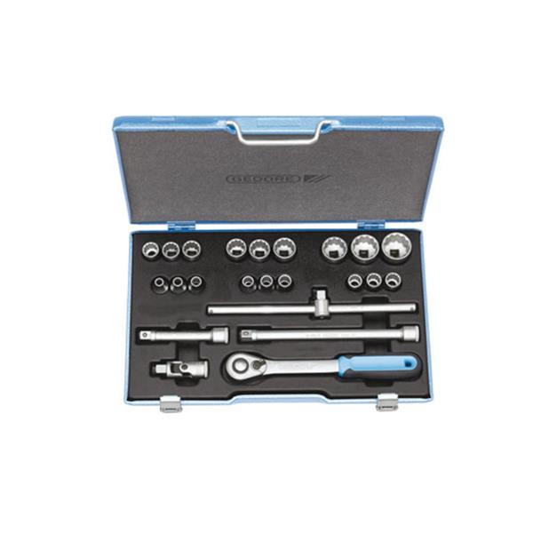 Gedore D 19 EMU-20 Socket set 1/2", 23 pcs UD 8-32 mm